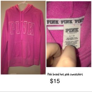 Hot pink VS Pink brand hoodie